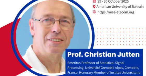 Christian JUTTEN – Grand Prix « Claude Shannon-Harry Nyquist Technical Achievement Award » (Lauréat 2023)